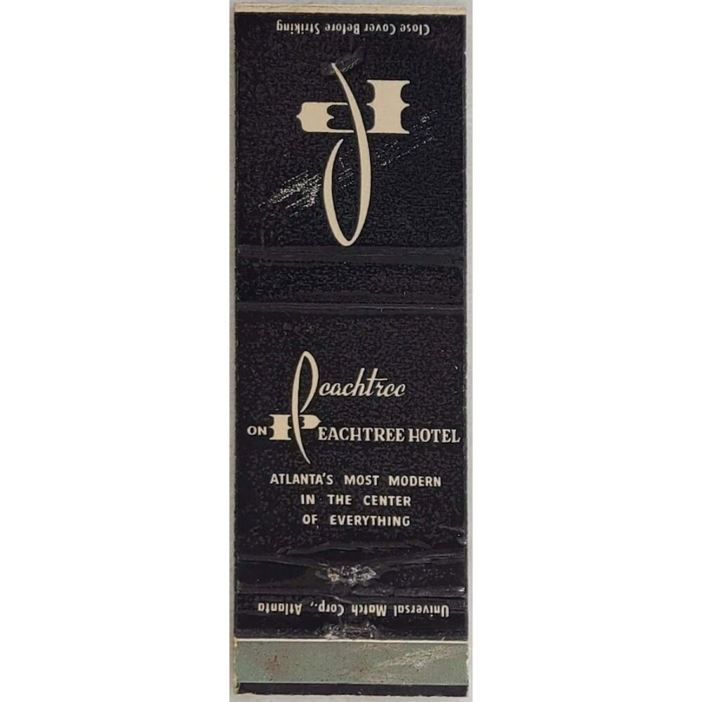 Front Strike Matchbook Cover Peachtree Hotel Atlanta GA Georgia